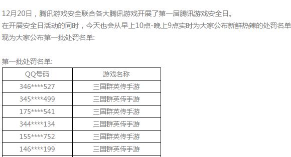 腾讯第一届“游戏安全日”12月20日举行，抵制开挂