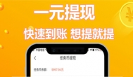 一块钱提现到微信的赚钱软件，完美的提现机制